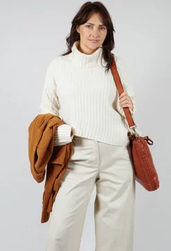 Malloni Jumpers^Abelia Tricot Jumper in Latte