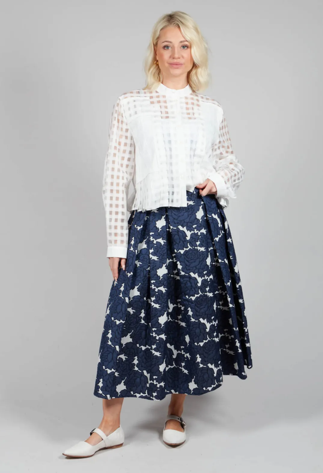Dea Kudibal Skirts^Abey Skirt in Floral Blue
