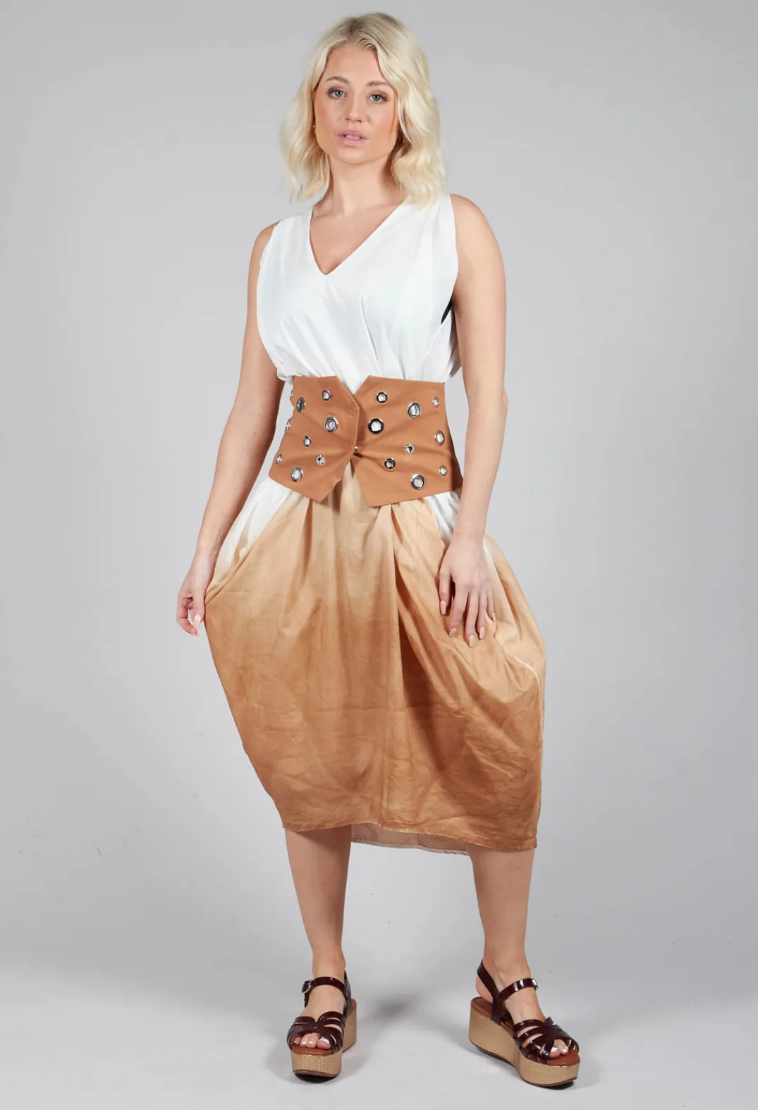 Ixos Dresses^Abito Still Dress in Cognac