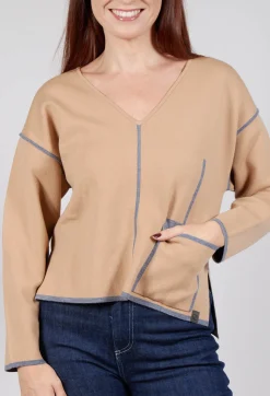 Beatrice B Tops^Active Top in Beige