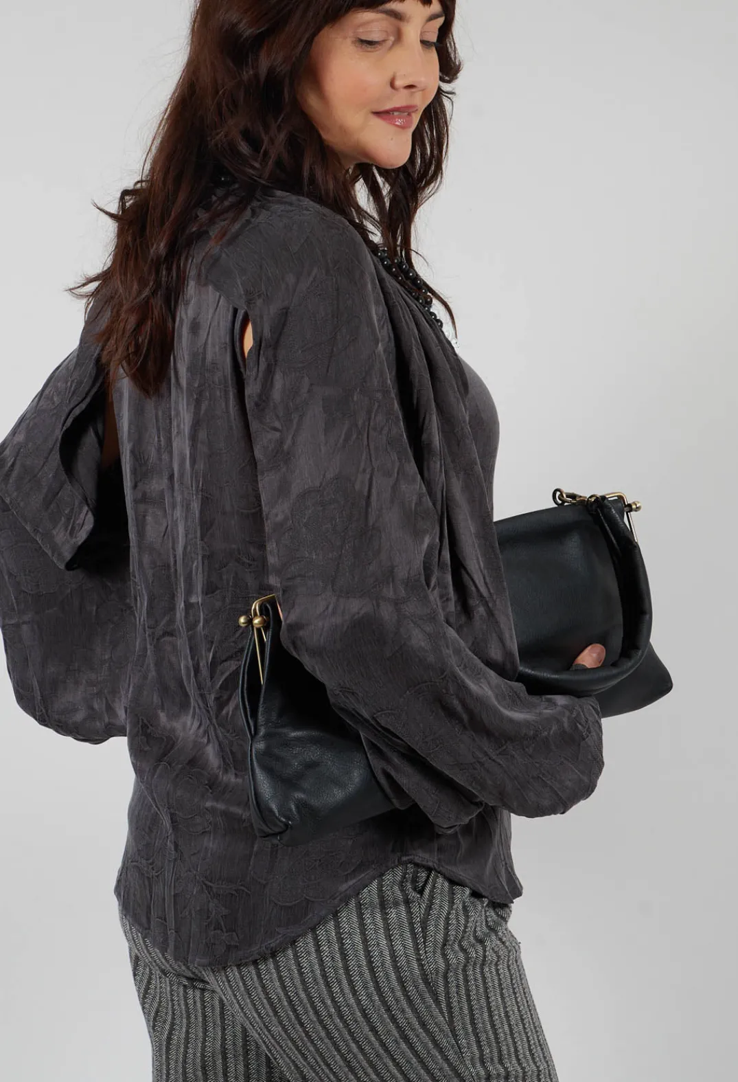 Beatrice B Shirts & Blouses^Aglaia Open Sleeve Top in Anthracite