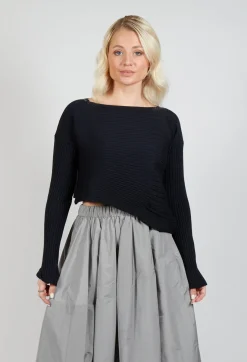 Malloni Jumpers^Agnes Jumper in Nero Blu