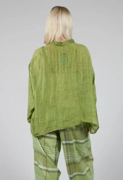 Traces of Me Shirts & Blouses^Aiko G Shirt in Dark Citron Check