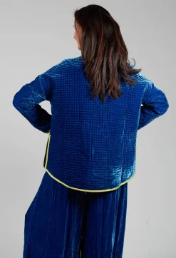 Bianco Levrin Jackets^Aldina Pomegranate Jacket in Lapis
