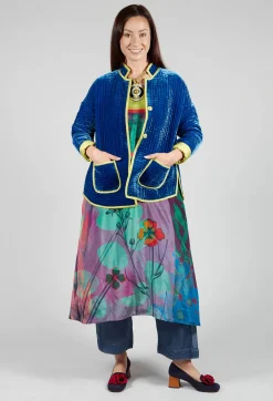 Bianco Levrin Jackets^Aldina Pomegranate Jacket in Lapis