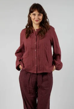 Ewa I Walla Tops^Aletta Top in Burgundy
