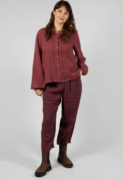 Ewa I Walla Tops^Aletta Top in Burgundy