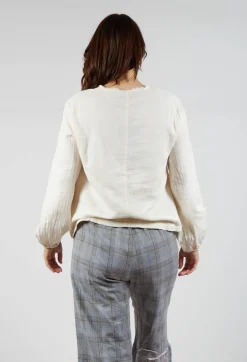 Ewa I Walla Tops^Aletta Top in Cream
