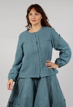 Ewa I Walla Tops^Aletta Top in Storm Blue