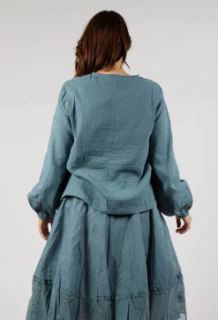Ewa I Walla Tops^Aletta Top in Storm Blue