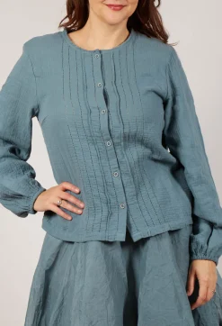 Ewa I Walla Tops^Aletta Top in Storm Blue