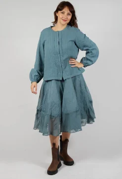 Ewa I Walla Tops^Aletta Top in Storm Blue