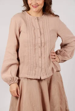 Ewa I Walla Tops^Aletta Top in Taupe
