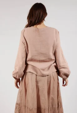 Ewa I Walla Tops^Aletta Top in Taupe