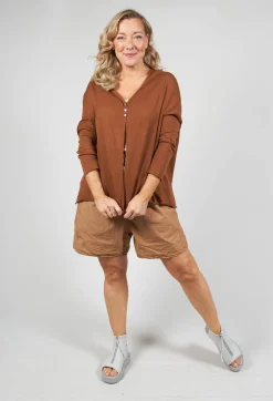 Album Di Famiglia Cardigans^A-Line Cardigan in Pottery