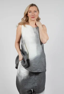 Rundholz Mainline Tops^A-Line Linen Top in Asteroid Pigment (Pictured in Moon Pigment)