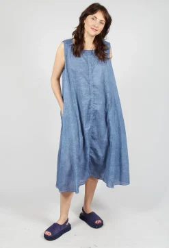 Rundholz Black Label Dresses^A-Line Sleeveless Dress in Navy Cloud