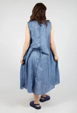 Rundholz Black Label Dresses^A-Line Sleeveless Dress in Navy Cloud