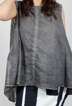 Rundholz Black Label Tops^A-Line Sleeveless Top in Black Cloud