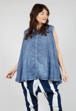 Rundholz Black Label Tops^A-Line Sleeveless Top in Navy Cloud