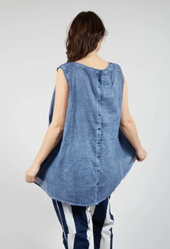Rundholz Black Label Tops^A-Line Sleeveless Top in Navy Cloud