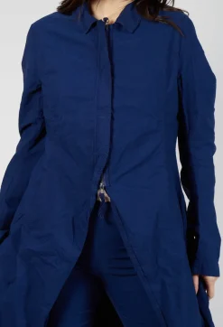 Rundholz Dip Coats^A-Line Structured Coat in Ocean