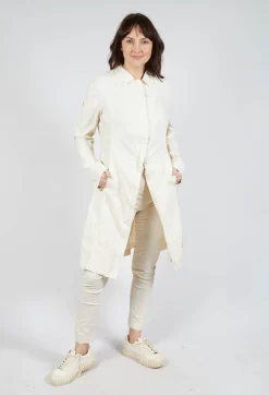 Rundholz Dip Coats^A-Line Structured Coat in Greige
