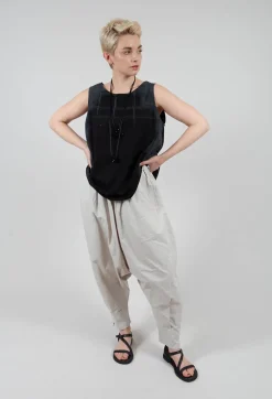 Moyuru Tops^A-Line Top in Black Print