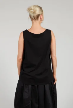 Moyuru Tops^A-Line Top in Black Print