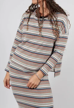 Mama B Jumpers^Alison Jumper in Alpaca Stripe