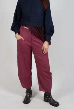 Eka Trousers^Ambra Trousers in Wine