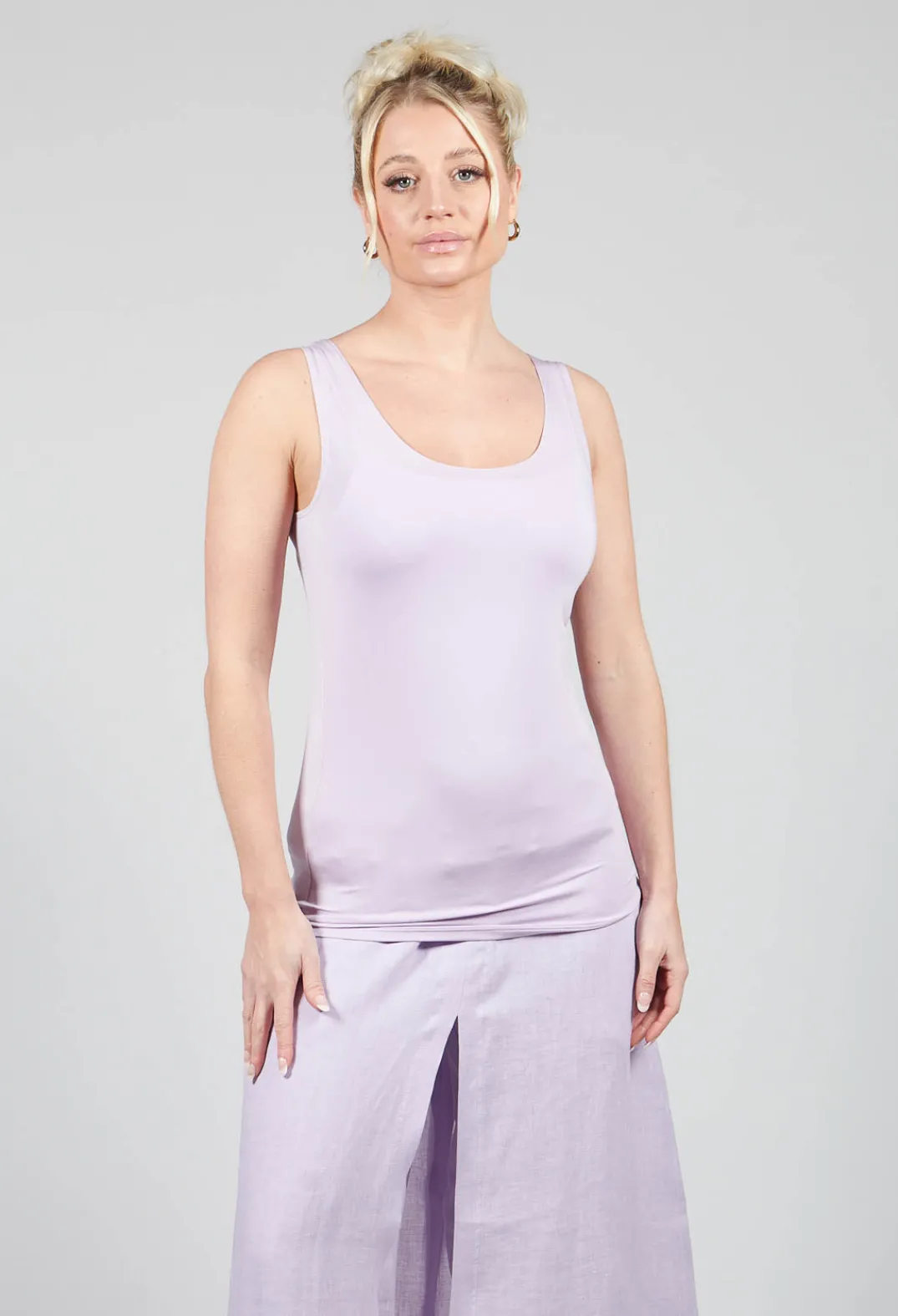 Sarah Pacini Tops^Anais T-Shirt Vest in Lilac