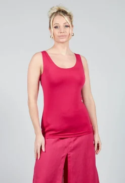 Sarah Pacini Tops^Anais T-Shirt Vest in Raspberry