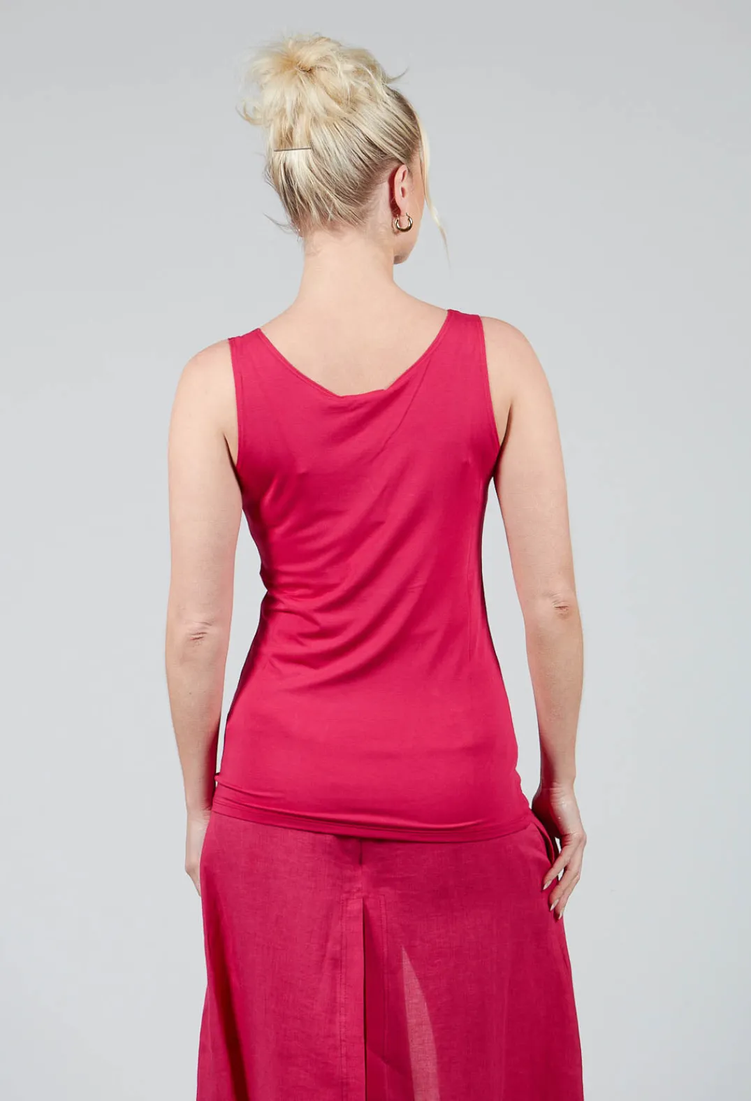 Sarah Pacini Tops^Anais T-Shirt Vest in Raspberry