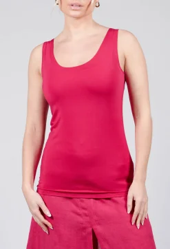 Sarah Pacini Tops^Anais T-Shirt Vest in Raspberry