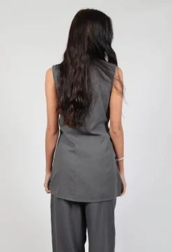 Ewa I Walla Tops^Anisa Vest in Grey