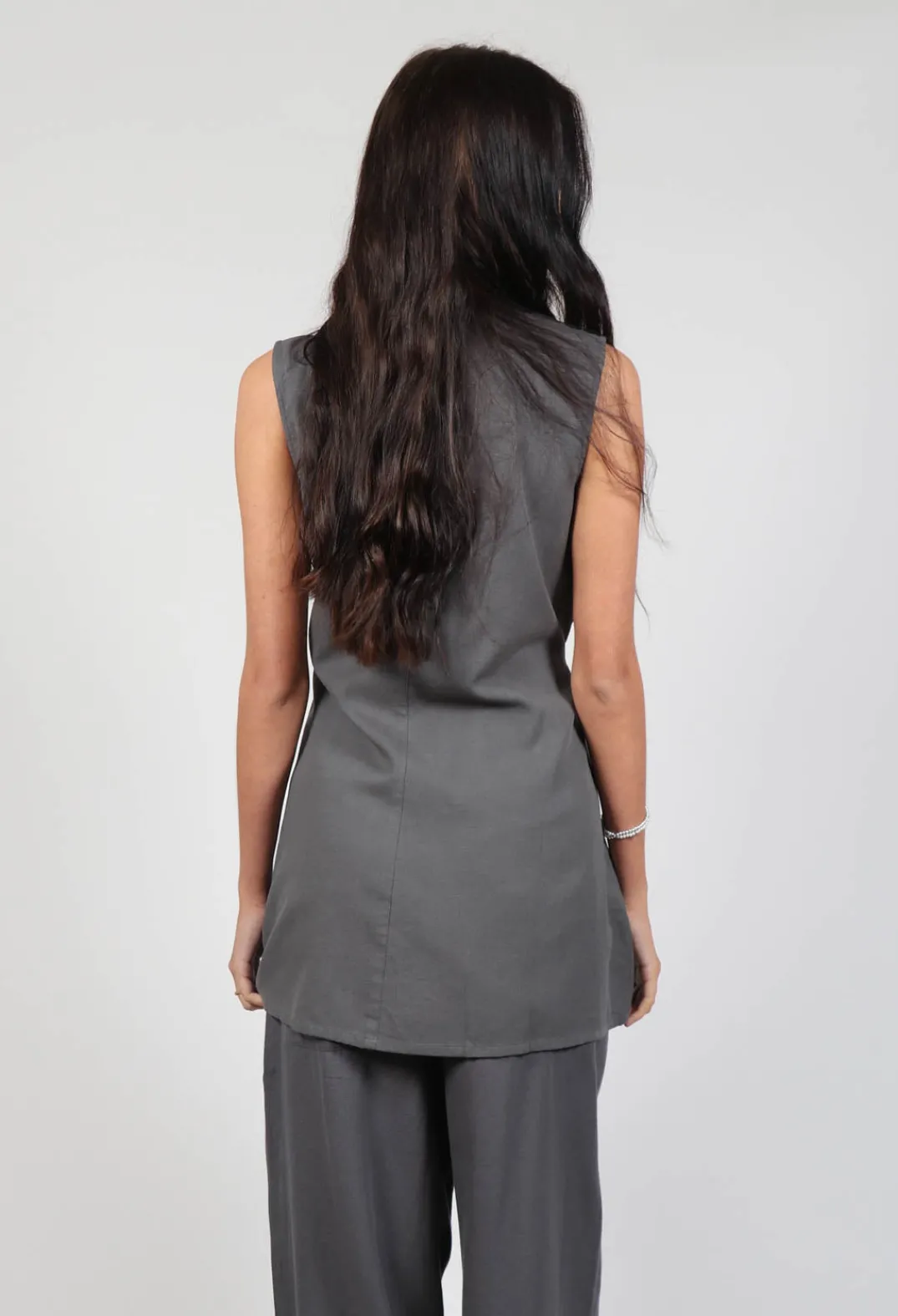 Ewa I Walla Tops^Anisa Vest in Grey
