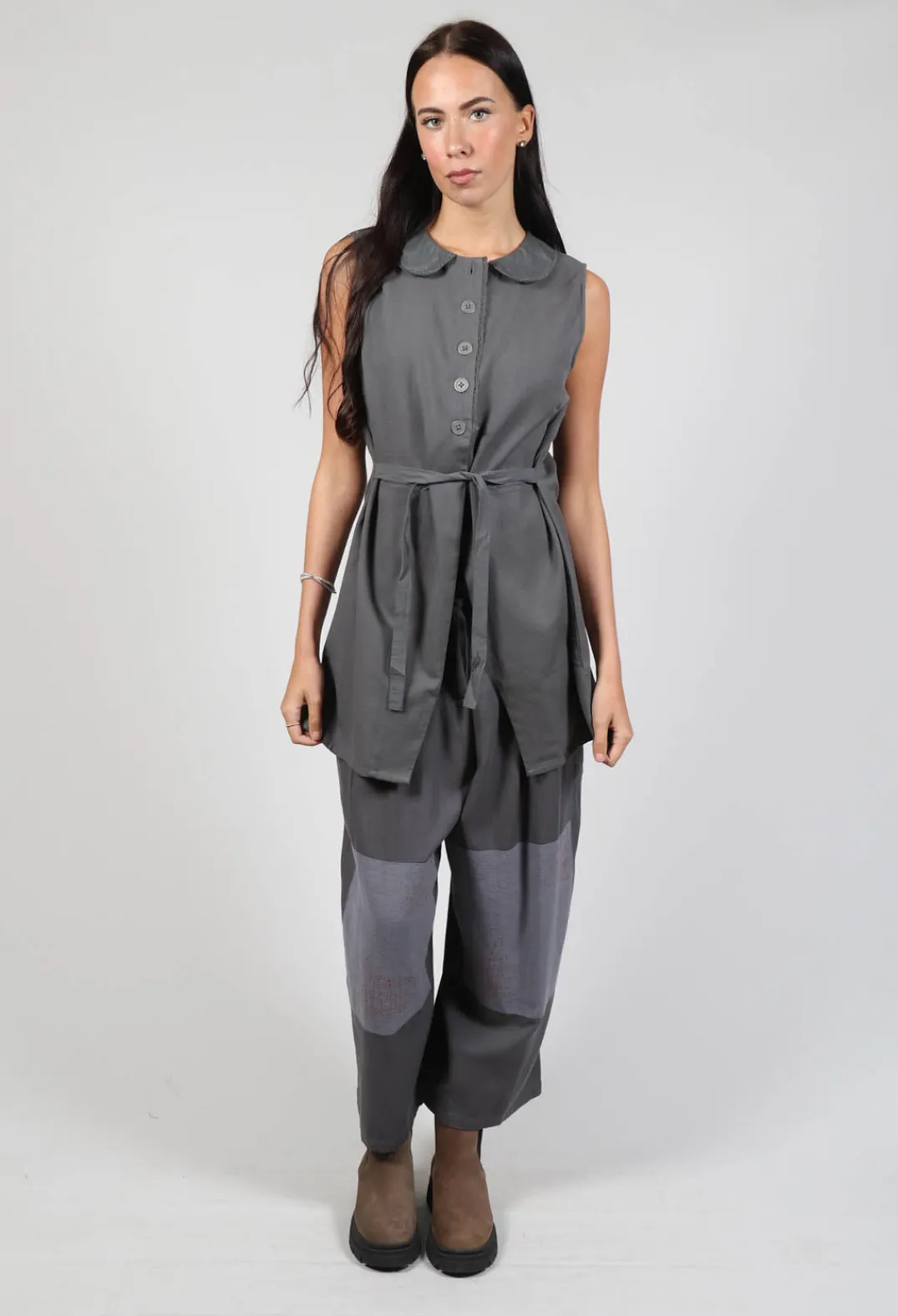 Ewa I Walla Tops^Anisa Vest in Grey