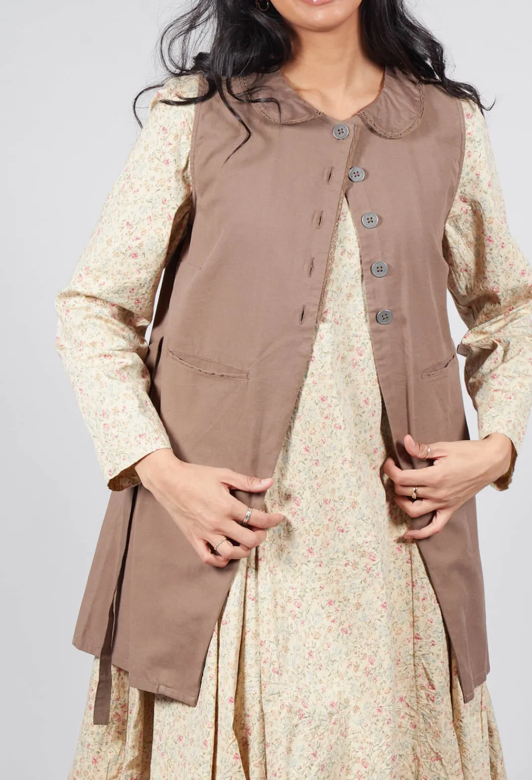 Ewa I Walla Tops^Anisa Vest in Walnut