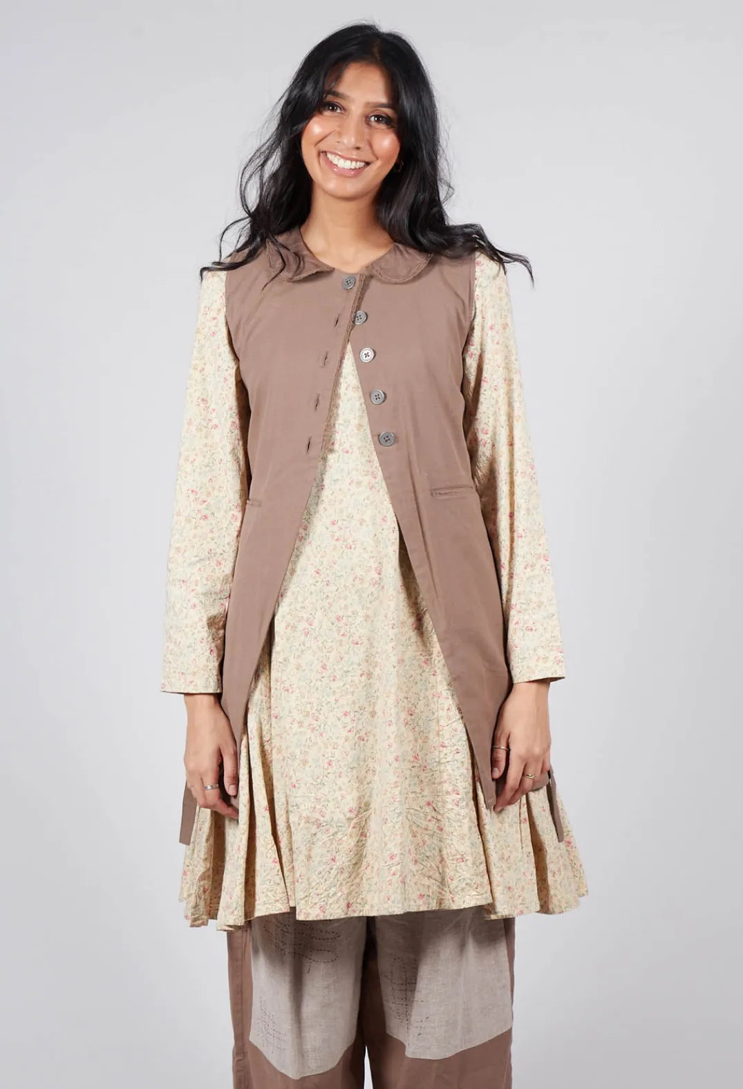 Ewa I Walla Tops^Anisa Vest in Walnut