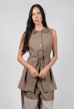Ewa I Walla Tops^Anisa Vest in Walnut
