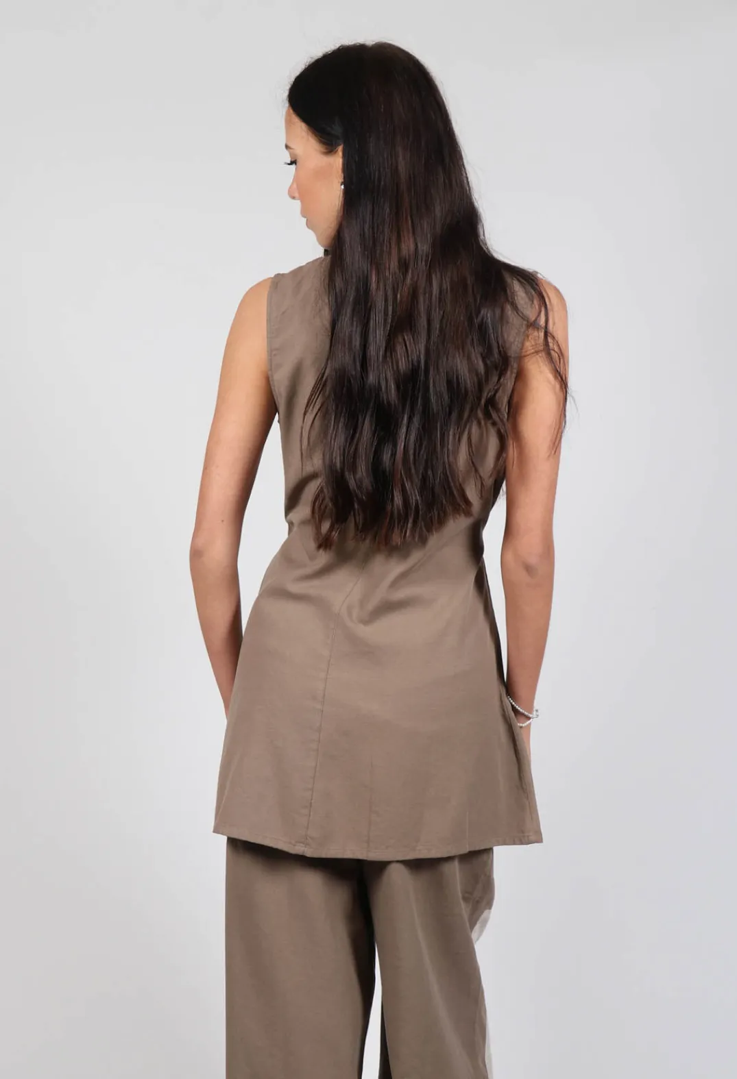 Ewa I Walla Tops^Anisa Vest in Walnut