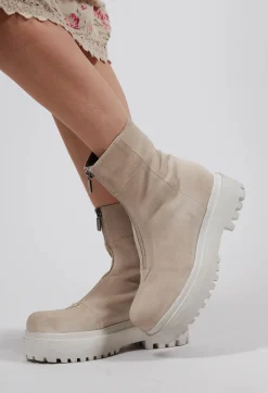 Lofina Boots^Ankle Boots with Front Zip in London Magnolia