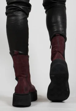 Lofina Boots^Ankle Boots with Platform Sole in London Old Purple