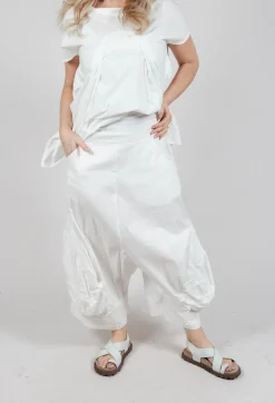 Rundholz Mainline Trousers^Ankle Cropped Pull On Trousers in Starwhite