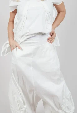 Rundholz Mainline Trousers^Ankle Cropped Pull On Trousers in Starwhite