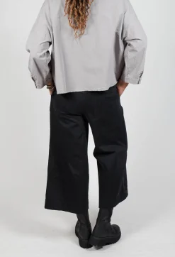 Aequamente Trousers^Ankle Wide Leg Trousers in Black