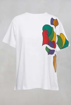 Niù T-shirts^Applique T Shirt in White