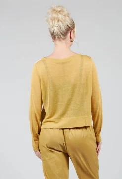 Sarah Pacini Jumpers^Art Deco Jumper in Yellow