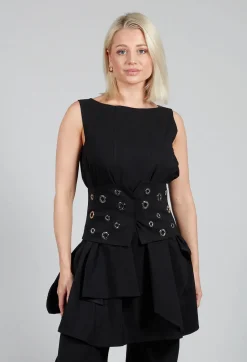 Ixos Belts^Asymmetric Belt in Nero